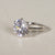 Sterling Silver Round CZ Solitaire Ring