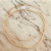 3mm Beaded Stretch Necklace
