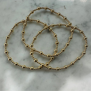 Mini Combo: 2mm Beaded Bracelet w/4mm Accent Beads