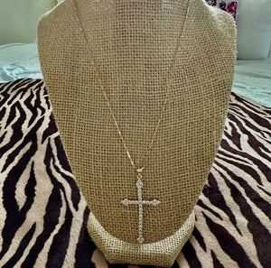 CZ Cross Necklace