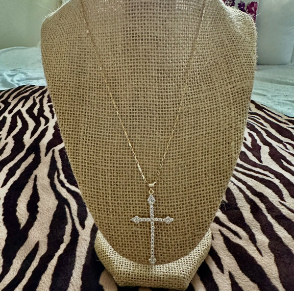 CZ Cross Necklace