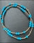 2mm Beaded Bracelet w/ Pattern of 3mm Turquoise Beads