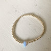 3mm Bead Stretch Bracelet with Opal Hamsa Bead
