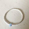 3mm Bead Stretch Bracelet with Opal Hamsa Bead