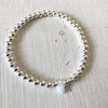3mm Bead Stretch Bracelet with Opal Hamsa Bead