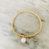 Beaded Bracelet with Pearl Charm