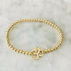 3mm Beaded "OHM" Bracelet