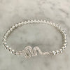 4mm Beaded "SNAKE" Bracelet