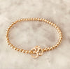 3mm Beaded "OHM" Bracelet
