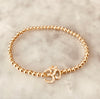 3mm Beaded "OHM" Bracelet
