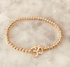 3mm Beaded "OHM" Bracelet