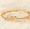 4mm Beaded "SNAKE" Bracelet