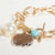 Gold Link Bracelet With Toggle Closure