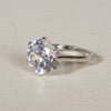 Sterling Silver Round CZ Solitaire Ring