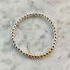 4mm Beaded Bracelet with a Row of Contrasting 4mm Beads