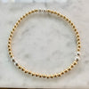 3mm Beaded Bracelet w/ Three Sets of Two 4mm Contrasting Accent Beads