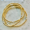3mm Beaded Bracelet w/ Three Sets of Two 4mm Contrasting Accent Beads