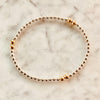 3mm Beaded Bracelet w/ Three Sets of Two 4mm Contrasting Accent Beads