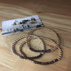 4mm Beaded Bracelet with a Row of Garnet Gemstones