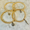 Beaded Bracelet with "Black Diamond" Hamsa Charm