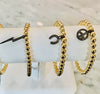 Beaded Bracelet with Lightning Bolt "Black Diamond" Charm
