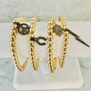 Beaded Bracelet with Lightning Bolt "Black Diamond" Charm
