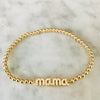 4mm Beaded "MAMA" Bracelet