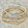 4mm Beaded "MAMA" Bracelet