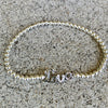 4mm Beaded Delicate "LOVE" Bracelet
