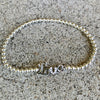 4mm Beaded Delicate "LOVE" Bracelet