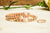 14kt Rose Gold Filled Stackable Beaded Bracelet Adorned with One Fresh Water Pearl
