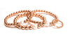 14kt Rose Gold Filled Stackable Beaded Bracelet Adorned with One Fresh Water Pearl
