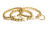 14kt Yellow Gold Filled Stackable Beaded Bracelet Adorned with One Fresh Water Pearl