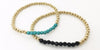 14 Kt Yellow Gold Filled Beaded Stretch Bracelet
