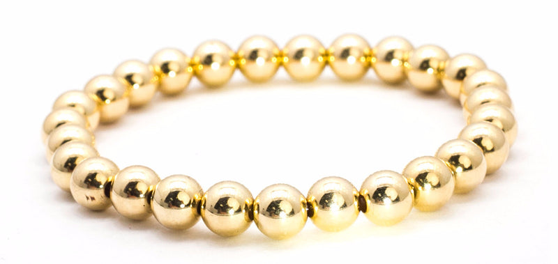 Pink Evil Eye Bracelet with Gold Beads – Sophia James Designs