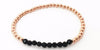 14 Kt Rose Gold Filled Beaded Stretch Bracelet
