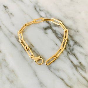 "Paper Clip Link" Bracelet