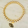Beaded "Black Diamond" Eye Charm Bracelet