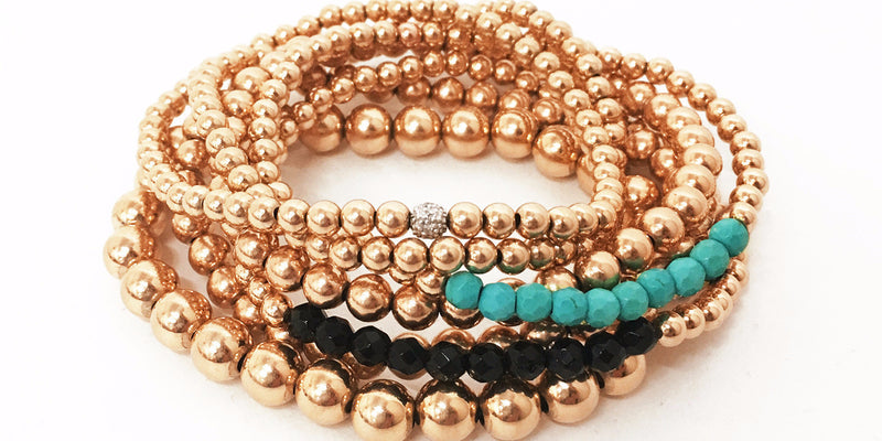 Buy MengPa Beaded Bracelets for Women Trendy Stacks Boho Bead Bracelet Pack  Friendship Jewelry, Middle, Beads, no gemstone at Amazon.in
