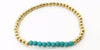 14 Kt Yellow Gold Filled Beaded Stretch Bracelet