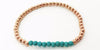 14 Kt Rose Gold Filled Beaded Stretch Bracelet